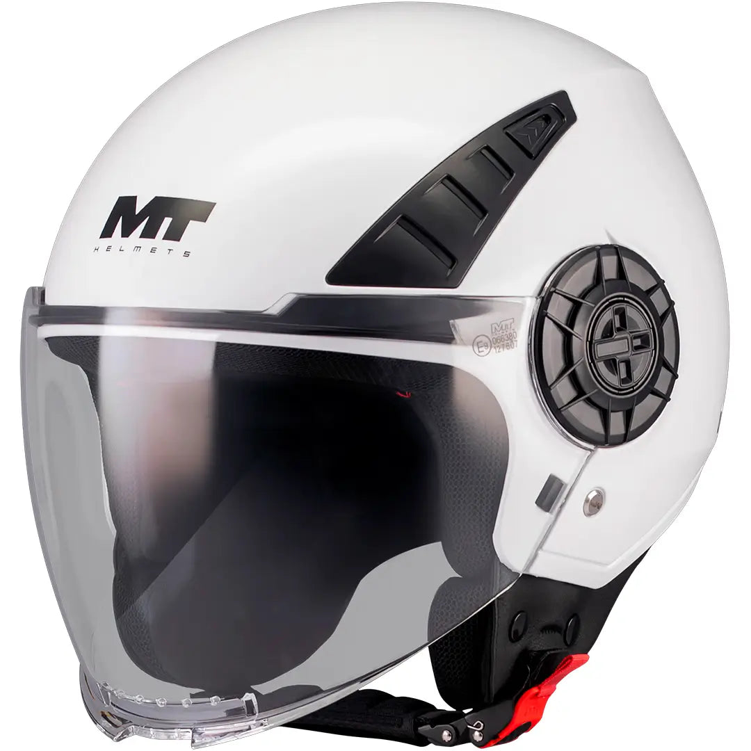 Casco MT Aeris Pure A0 - Blanco Brillo