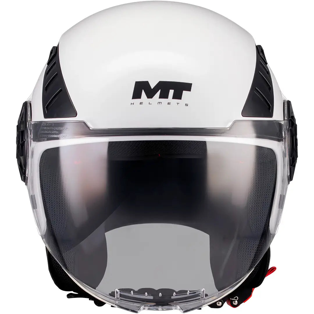 Casco MT Aeris Pure A0 - Blanco Brillo