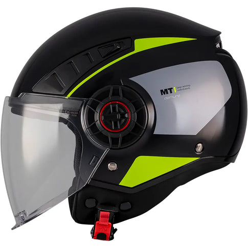 Casque MT Aeris Demure B3 - Noir/Jaune Brillant