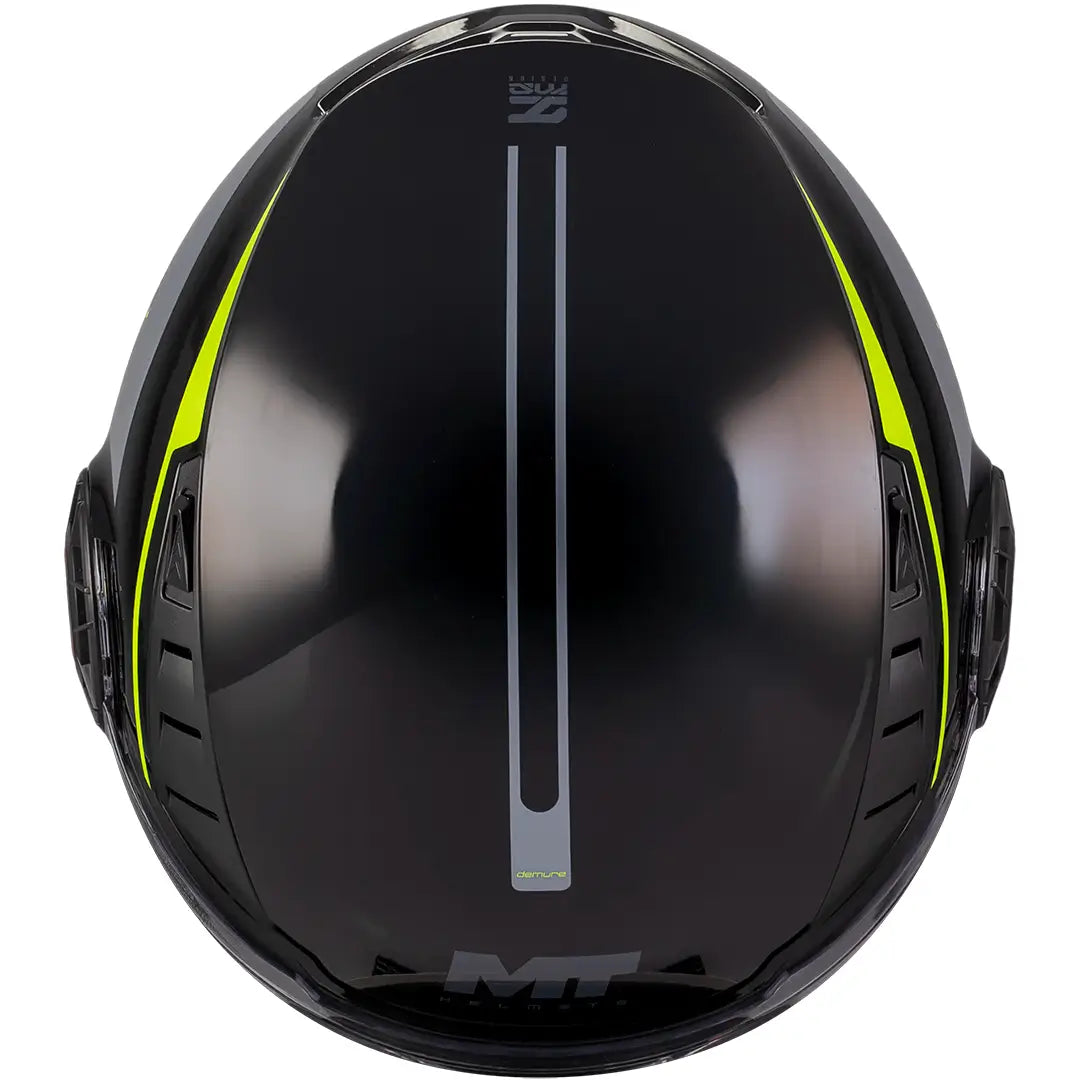 Casque MT Aeris Demure B3 - Noir/Jaune Brillant
