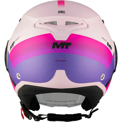 Casque MT Aeris Cover C8 - Noir/Rose Mat