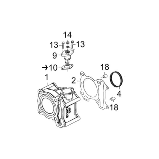 Junta do tensor da distribuição Kymco Super Dink 125/350i