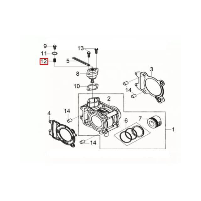 Ressort tendeur de distribution SYM Symphony SR 125