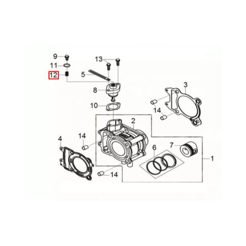 Ressort tendeur de distribution SYM Symphony SR 125