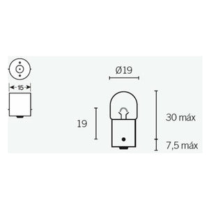 Bombilla BA15S 12V 5W T16 Tecnium 14667