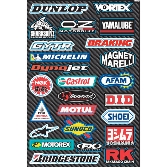 Sticker kit multi Sponsors FX