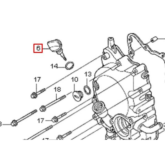 Varilla nivel de aceite Honda S-Wing / PES 125 15651KRJ900