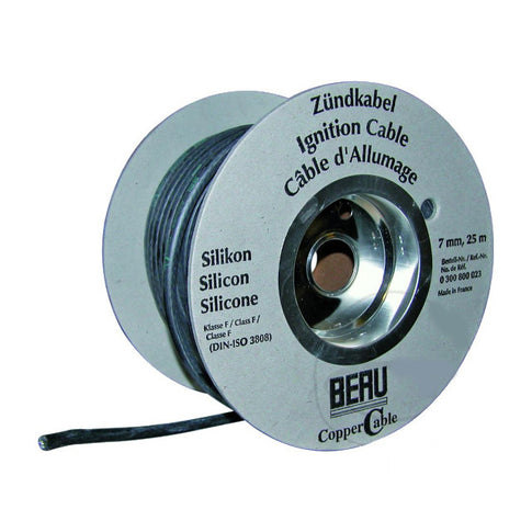 Cabo de vela em silicone 1 metro - preto