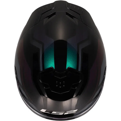 LS2 FF808 Stream II Fury Helmet - Black/Chameleon Gloss