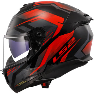 Casco LS2 FF808 Stream II Fury - Negro/Rojo