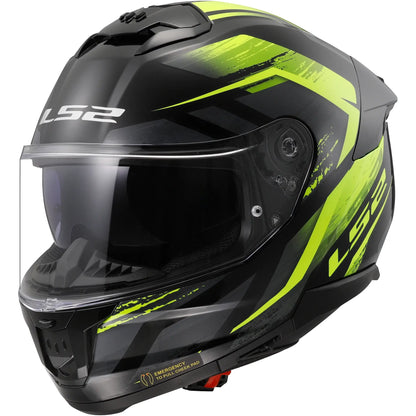 Casco LS2 FF808 Stream II Fury - Negro/Amarillo