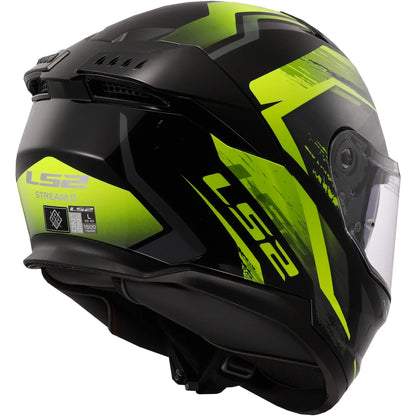 Casco LS2 FF808 Stream II Fury - Negro/Amarillo