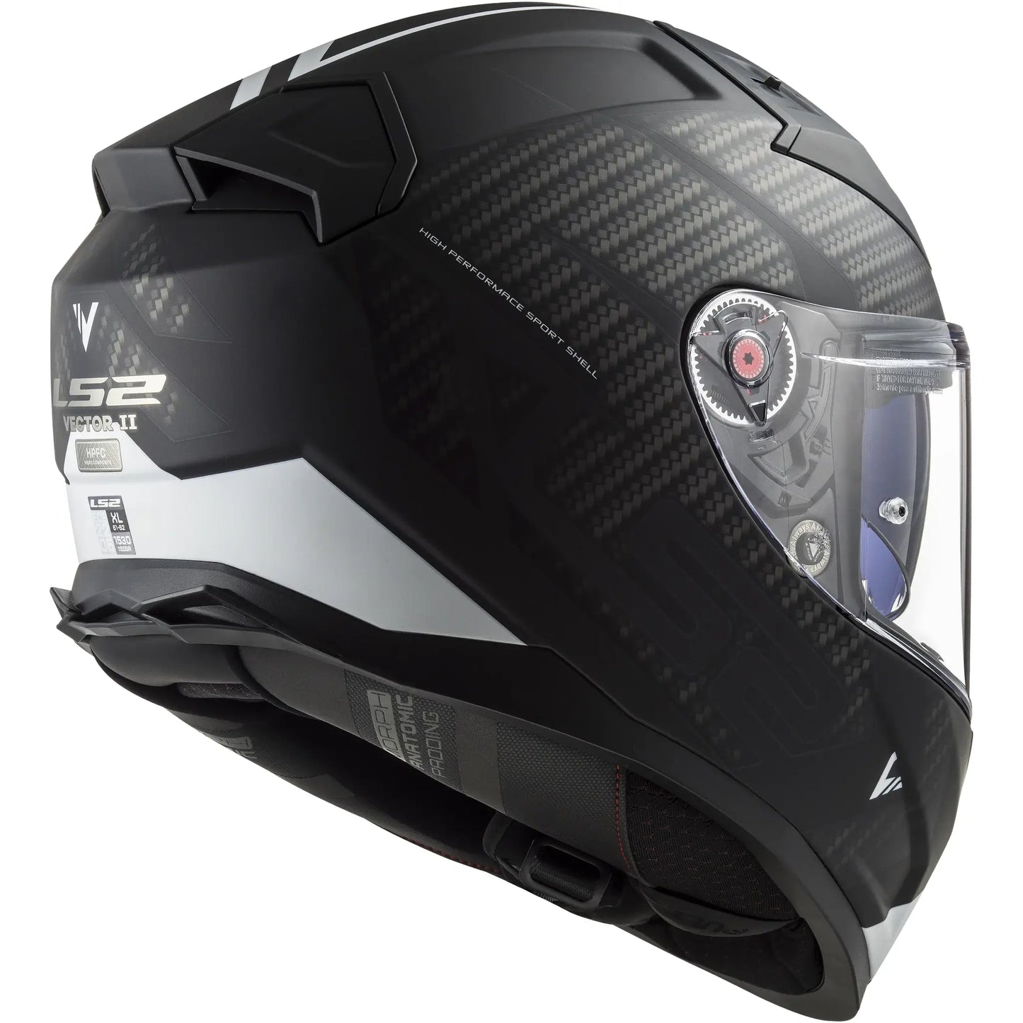 Casco LS2 FF811 Vector II Splitter - Negro/Blanco Mate