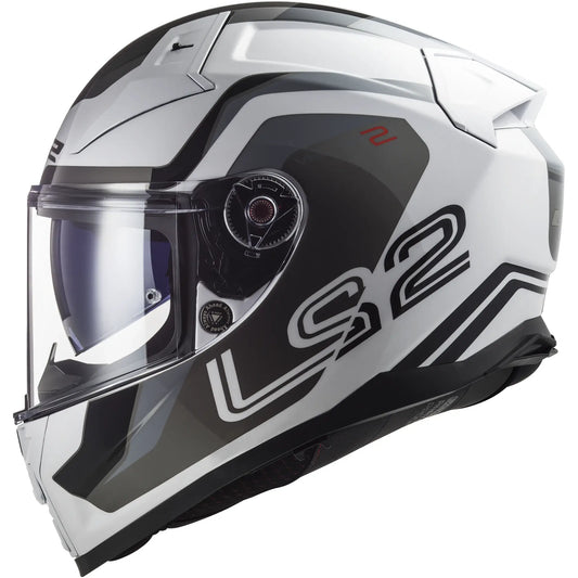Casco LS2 FF811 Vector II Splitter - Blanco/Gris Brillo