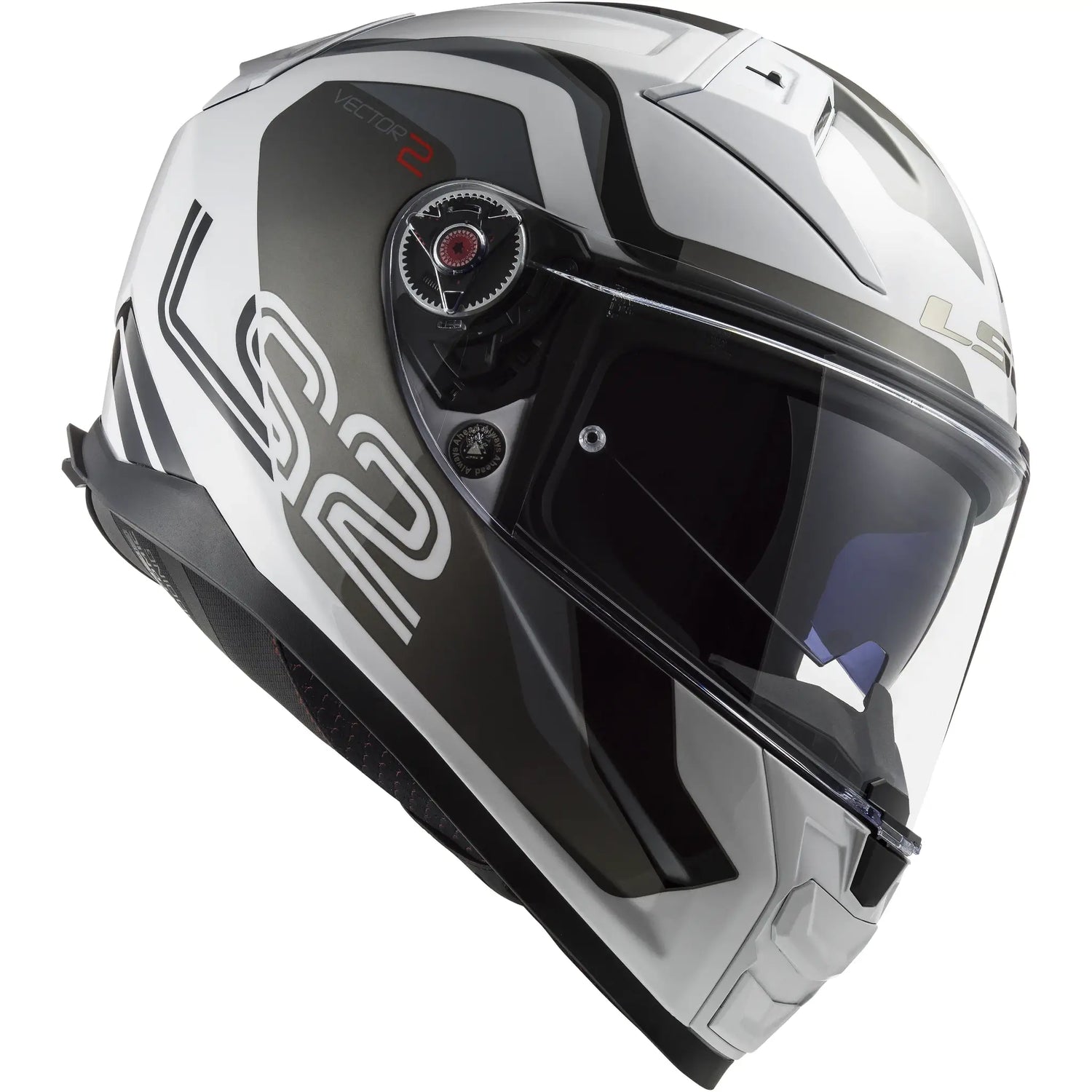 Casco LS2 FF811 Vector II Splitter - Blanco/Gris Brillo