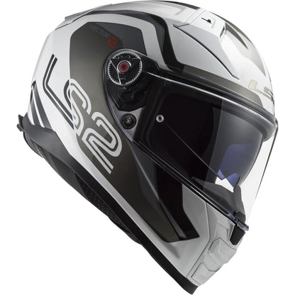Casco LS2 FF811 Vector II Splitter - Blanco/Gris Brillo