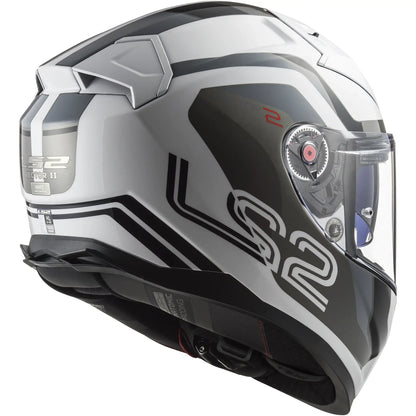 Casco LS2 FF811 Vector II Splitter - Blanco/Gris Brillo
