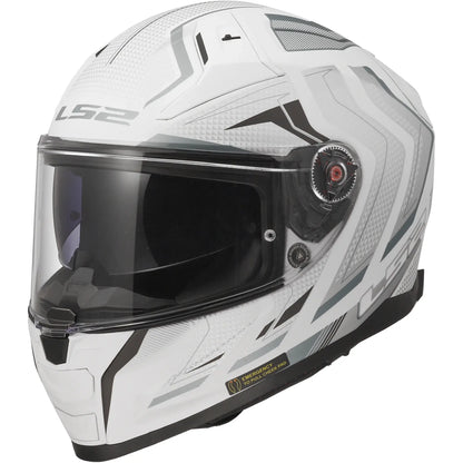 Casco LS2 FF811 Vector II Alizer - Blanco/Gris Mate
