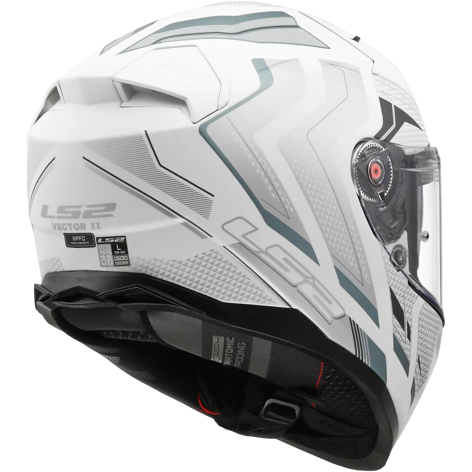 Casco LS2 FF811 Vector II Alizer - Blanco/Gris Mate