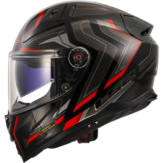 Casco LS2 FF811 Vector II Alizer - Negro/Rojo