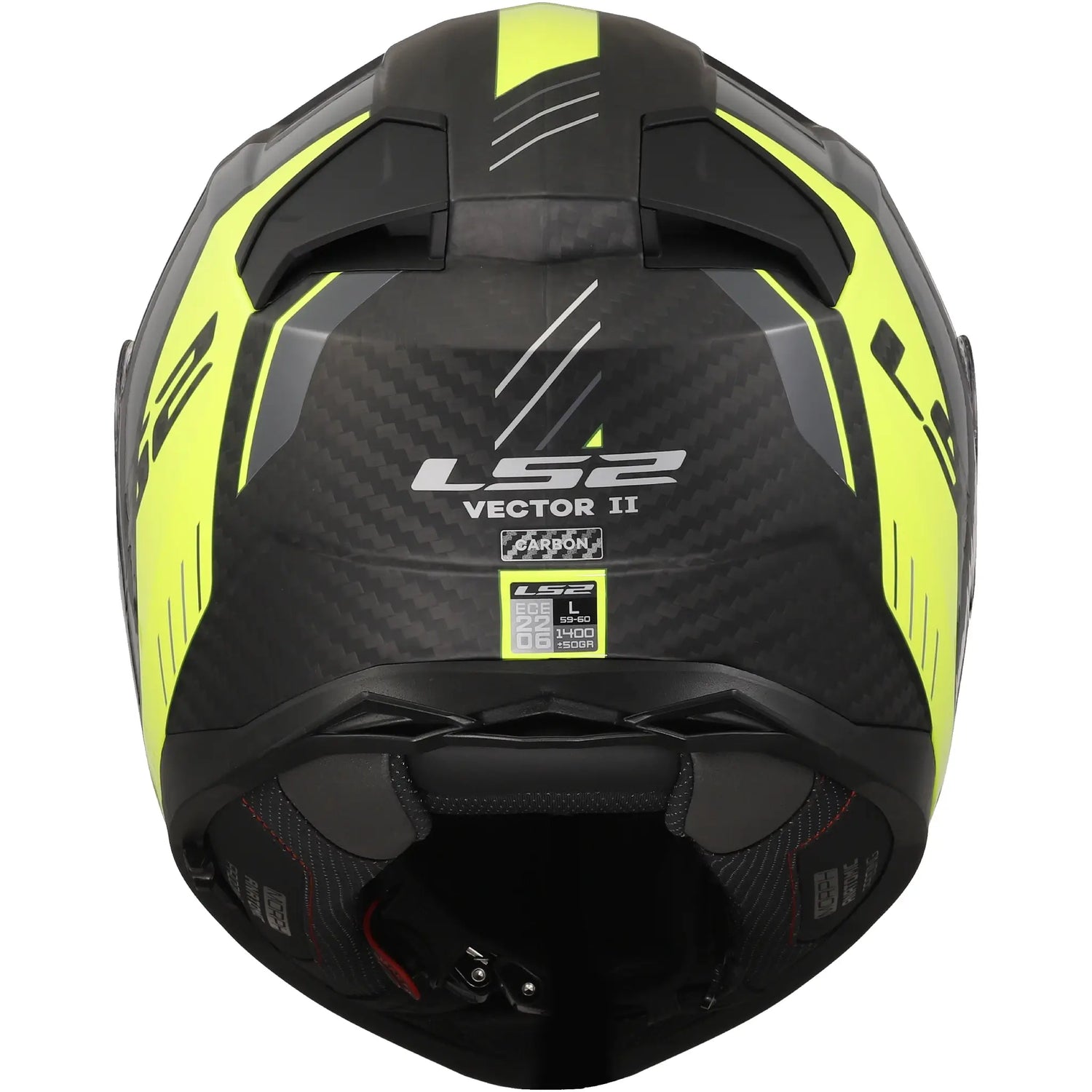 Casco LS2 FF811 Vector II Carbon Grid - Negro/Amarillo Mate