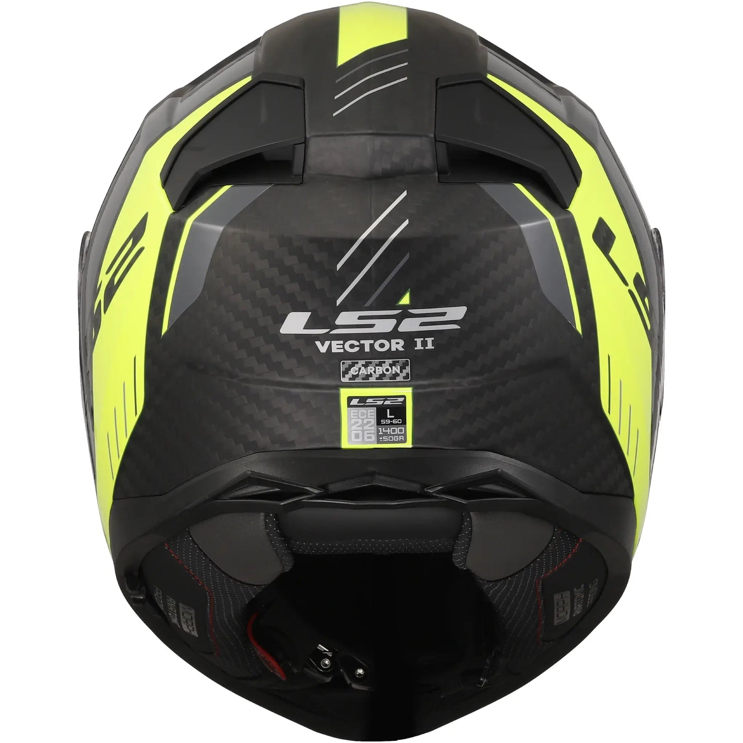 Casco LS2 FF811 Vector II Carbon Grid - Negro/Amarillo Mate
