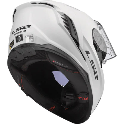 Casco LS2 FF818 Storm III Solid - Blanco Brillo