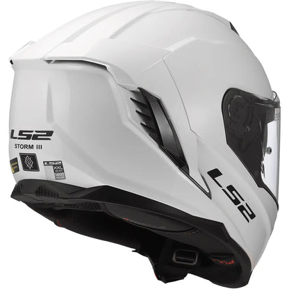 Casco LS2 FF818 Storm III Solid - Blanco Brillo