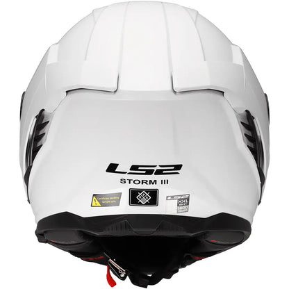 Casco LS2 FF818 Storm III Solid - Blanco Brillo