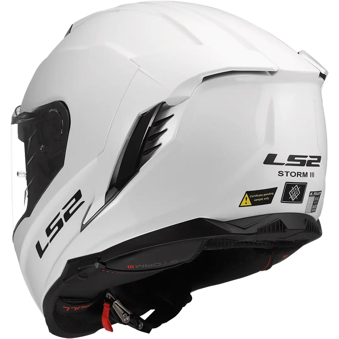 Casco LS2 FF818 Storm III Solid - Blanco Brillo