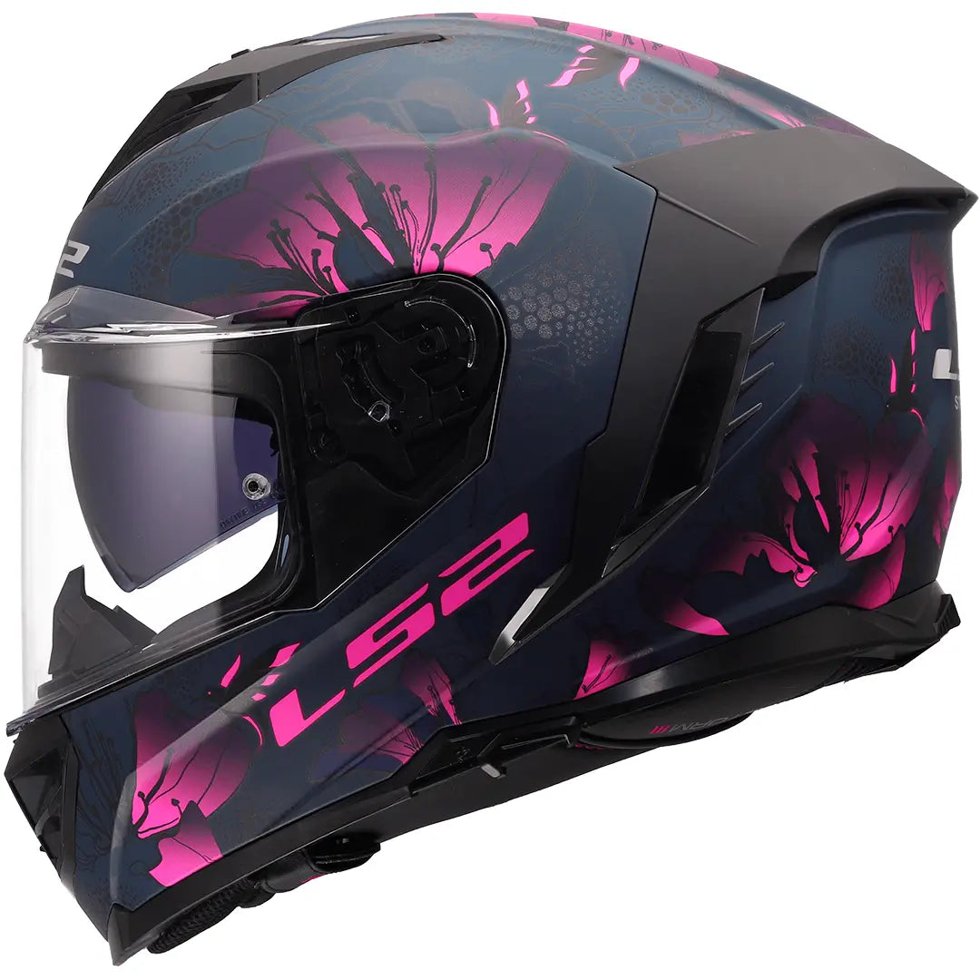 Casco LS2 FF818 Storm III Burst - Negro/Rosa Mate