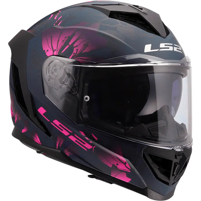 Casco LS2 FF818 Storm III Burst - Negro/Rosa Mate