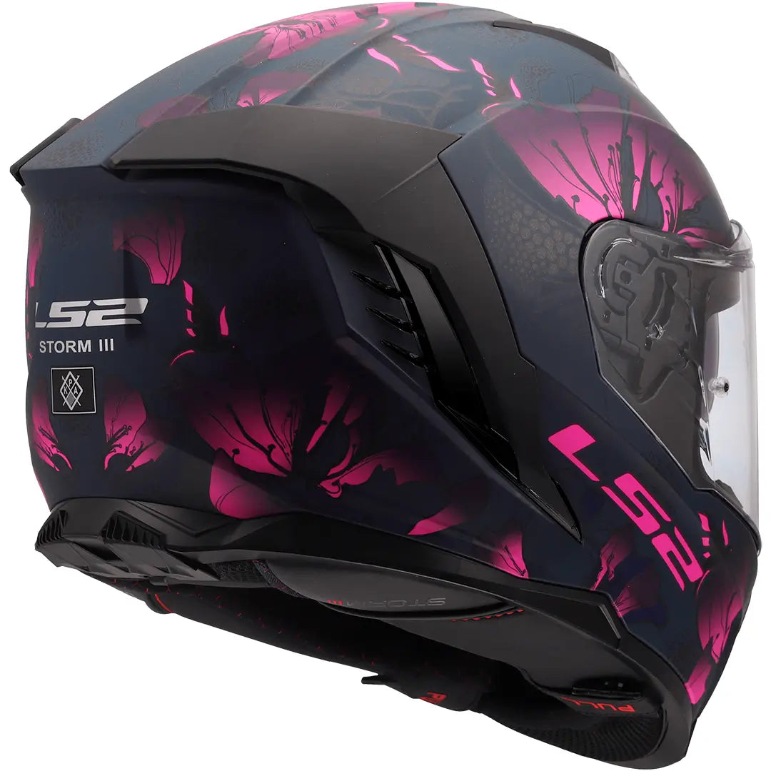 Casco LS2 FF818 Storm III Burst - Negro/Rosa Mate