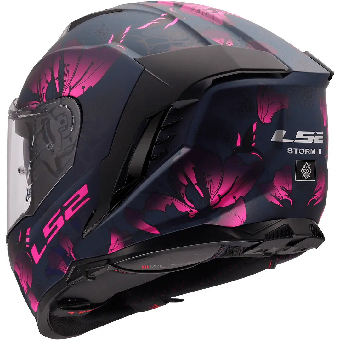 Casco LS2 FF818 Storm III Burst - Negro/Rosa Mate