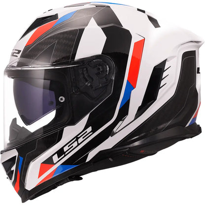 Casco LS2 FF818 Storm III Sporty - Blanco/Azul/Rojo