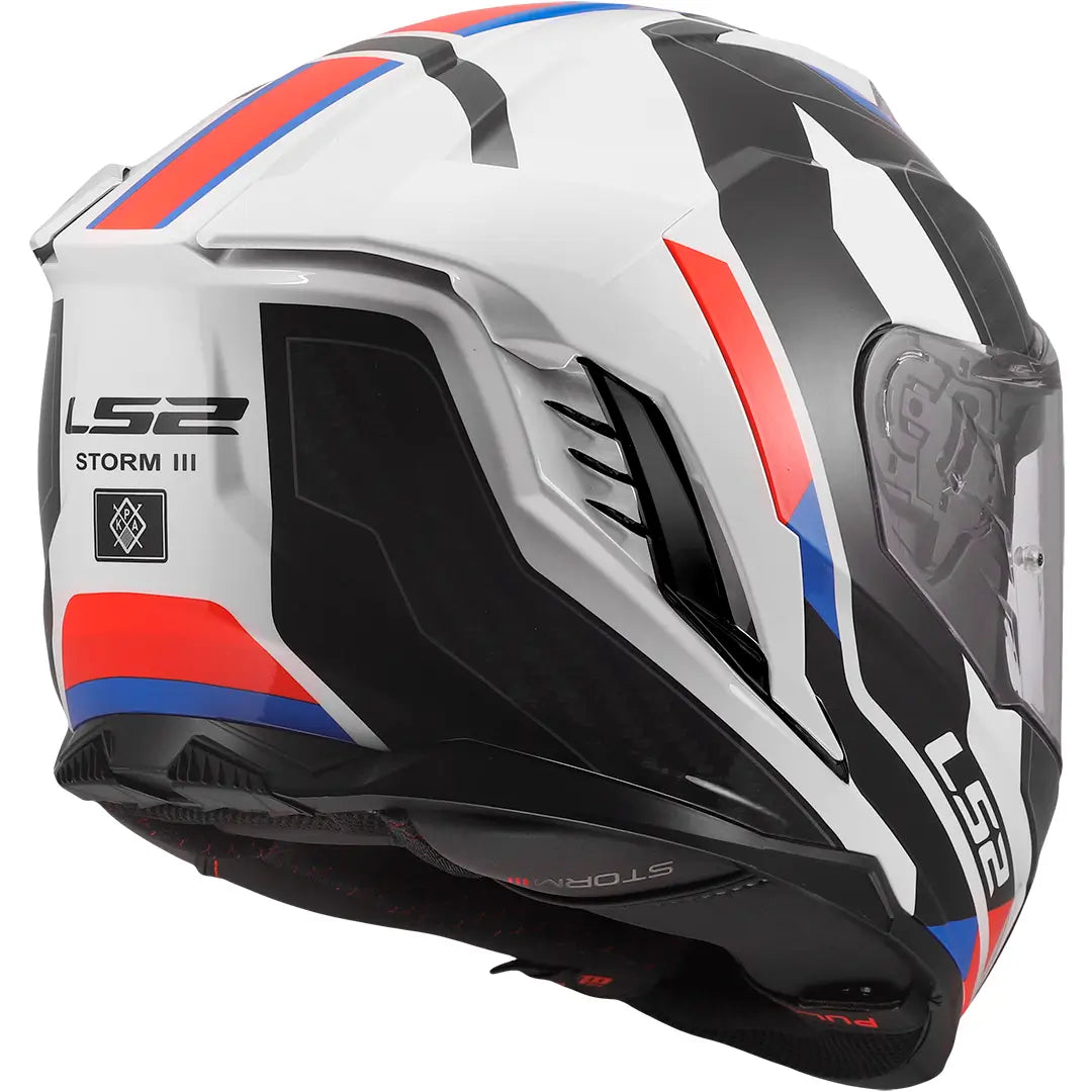 Casco LS2 FF818 Storm III Sporty - Blanco/Azul/Rojo