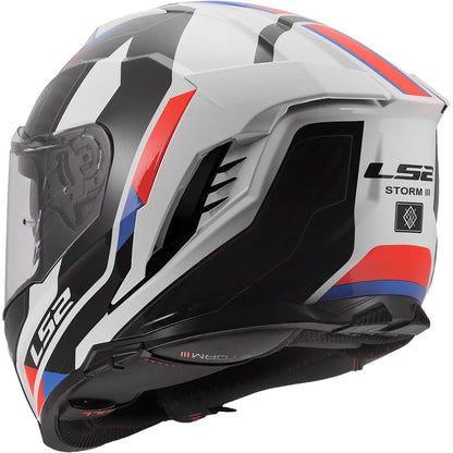 Casco LS2 FF818 Storm III Sporty - Blanco/Azul/Rojo