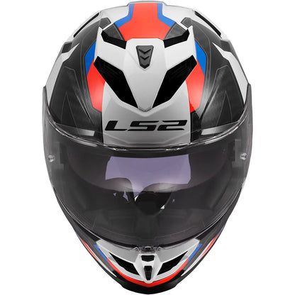 Casco LS2 FF818 Storm III Sporty - Blanco/Azul/Rojo