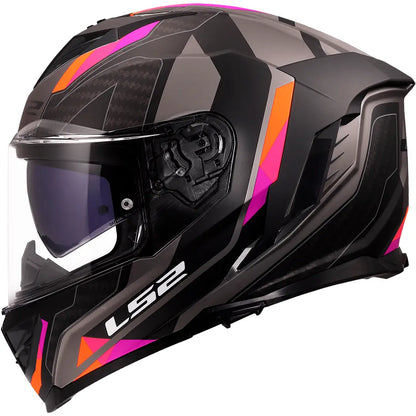 Casque LS2 FF818 Storm III Sporty - Gris/Lilas Mat