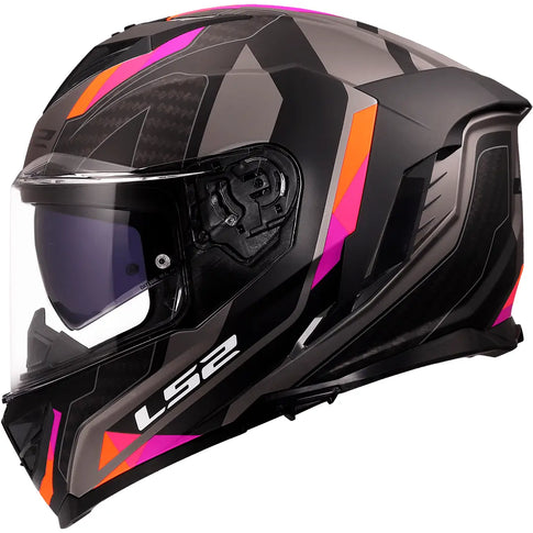 Casque LS2 FF818 Storm III Sporty - Gris/Lilas Mat