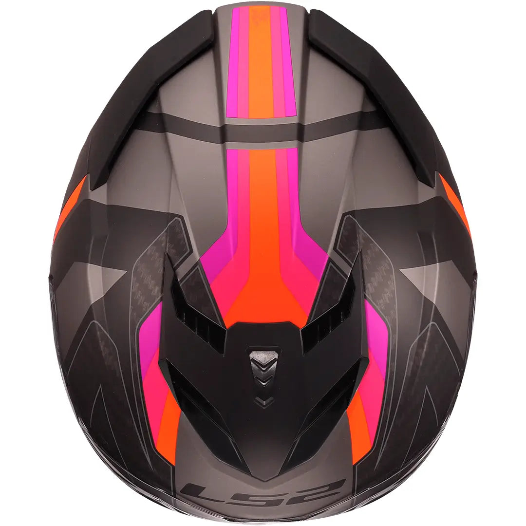 Casque LS2 FF818 Storm III Sporty - Gris/Lilas Mat