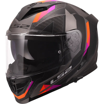Casque LS2 FF818 Storm III Sporty - Gris/Lilas Mat