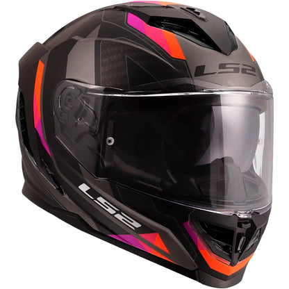 Casque LS2 FF818 Storm III Sporty - Gris/Lilas Mat