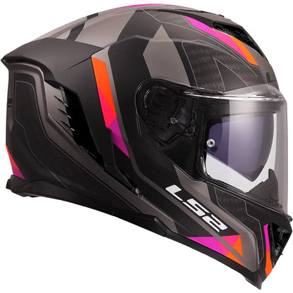 Casque LS2 FF818 Storm III Sporty - Gris/Lilas Mat
