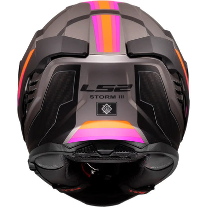 Casque LS2 FF818 Storm III Sporty - Gris/Lilas Mat