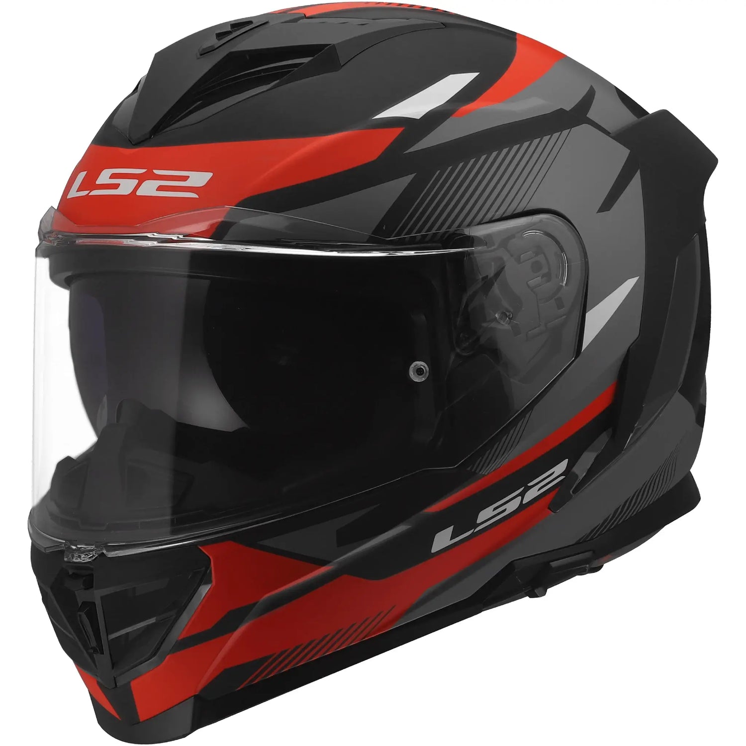 Casco LS2 FF818 Storm III Komai - Negro/Rojo Mate