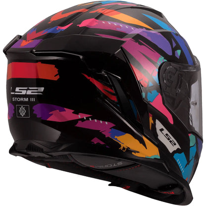 Casco LS2 FF818 Storm III Kaos - Multicolor Brillo