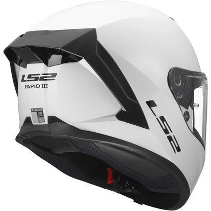 Casco LS2 FF820 Rapid III Solid - Blanco Brillo
