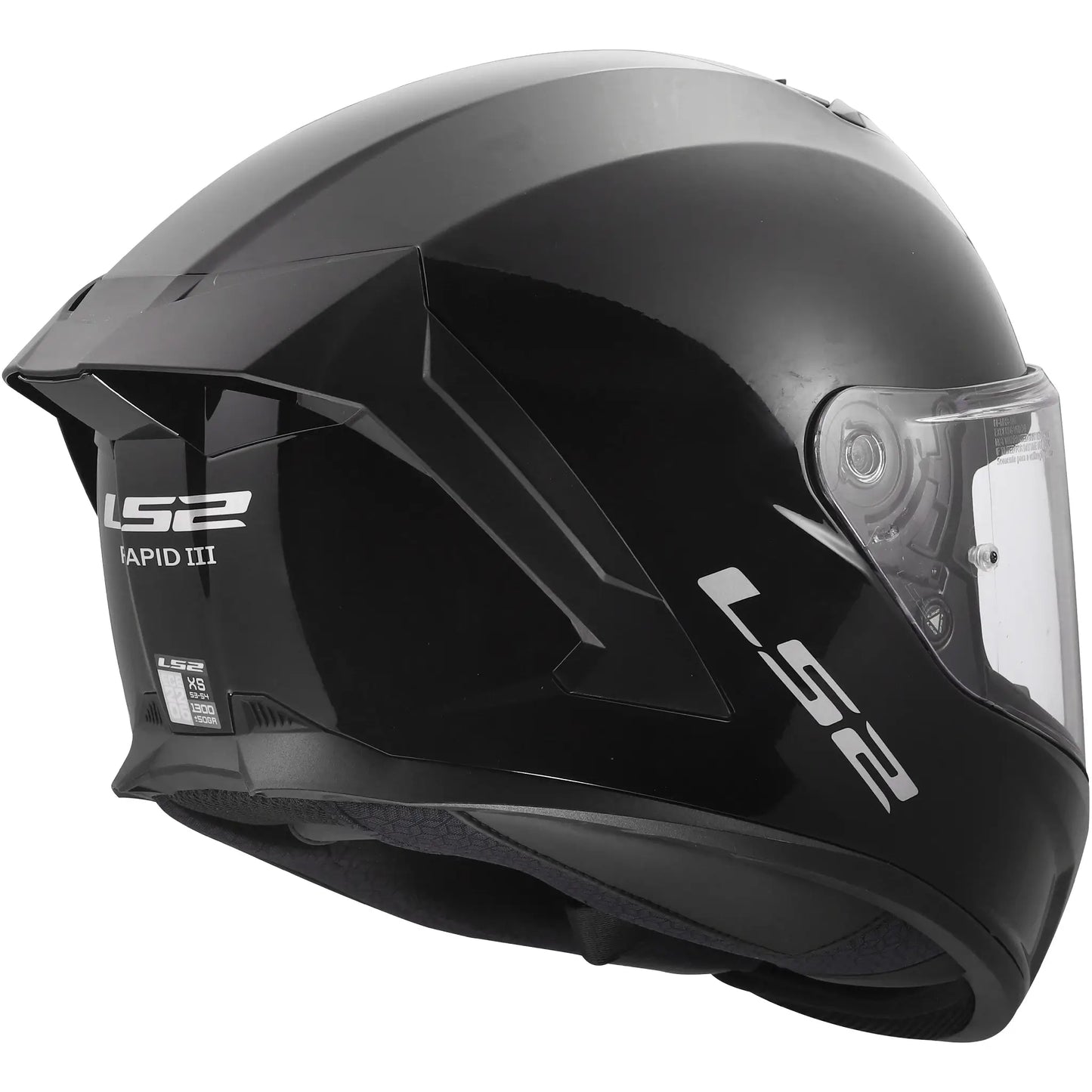 Casco LS2 FF820 Rapid III Solid - Negro Brillo