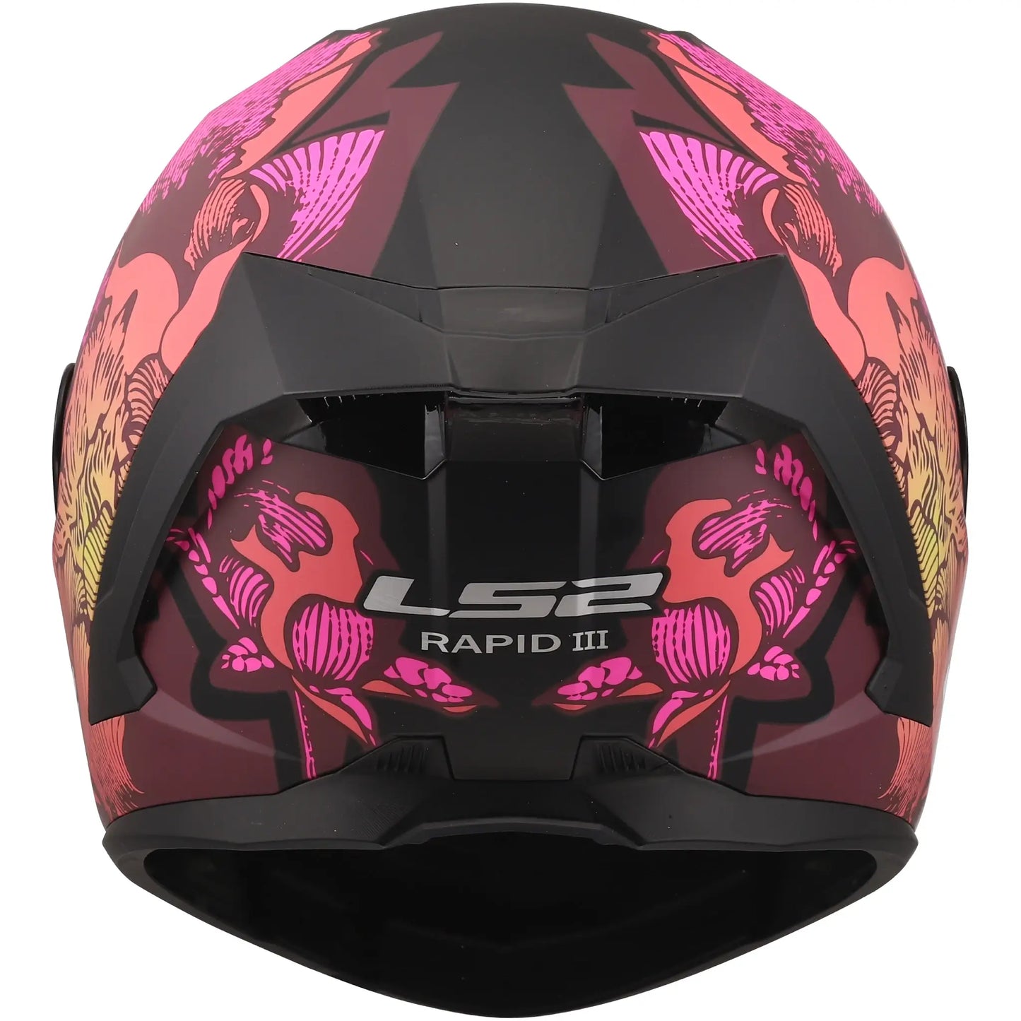 Casco LS2 FF820 Rapid III Poppies II - Negro/Rosa Mate